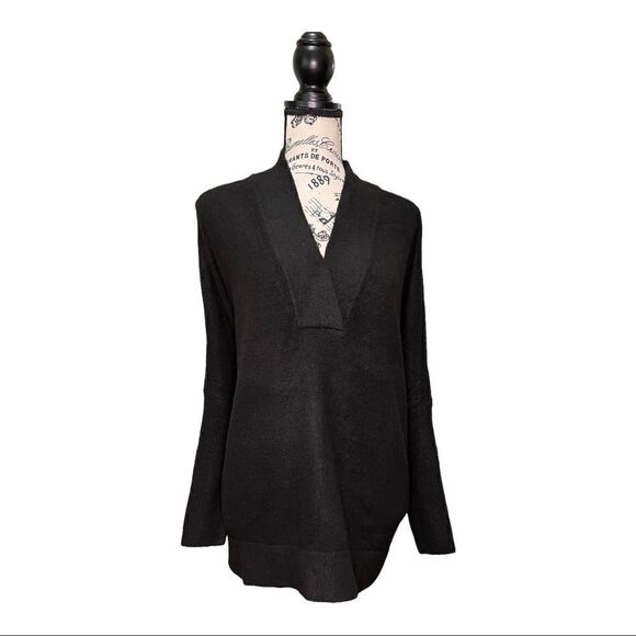 Anthropologie Dolman V-Neck Sweater in Black - Picture 1 of 8